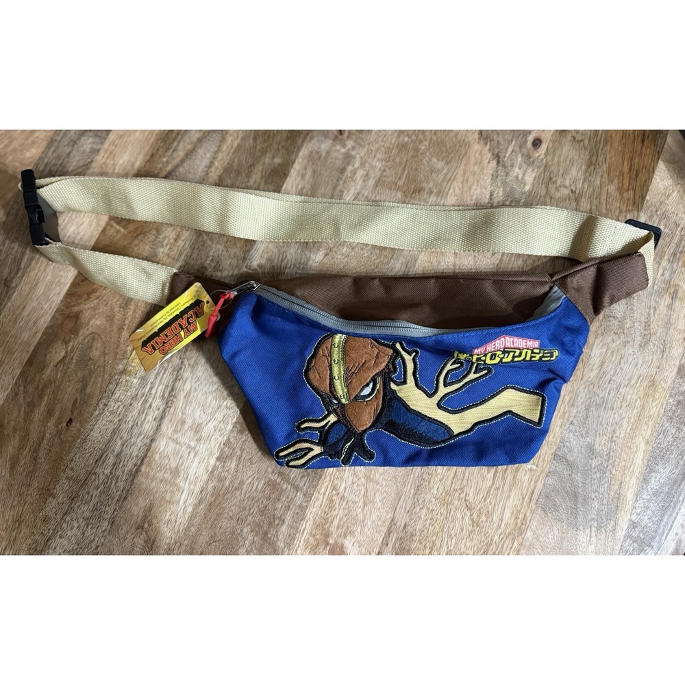 NWT My Hero Academia Kamui Woods Fanny Pack Bag Culturefly Anime Blue Brown